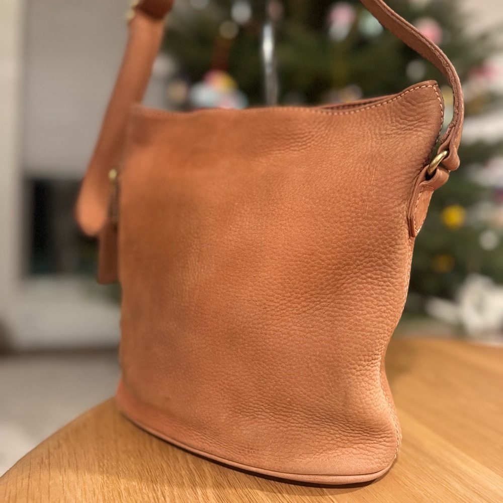 Vintage Coach Sonoma Nubuc Small Bucket Zip Bag From 1997 - Picture 7 of 14